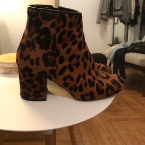 Zara cheetah print booties